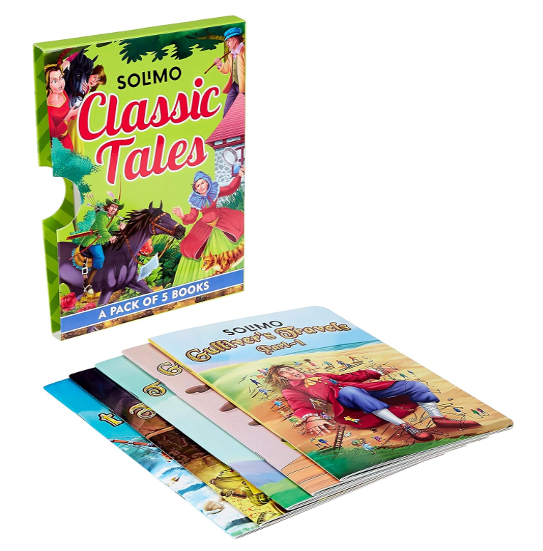 Solimo Classic Tales (A Pack of 5 Books Green)